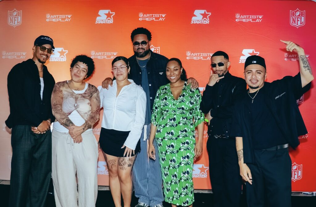 NFL Artist Replay in Miami, an art-meets-sport event, featuring the Starter x Alex Yanes collection and community programming.